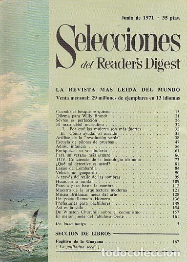 books: SELECCIONES DEL READER'S DIGEST. JUNIO 1971 - SELECCIONES DEL READER'S DIGEST