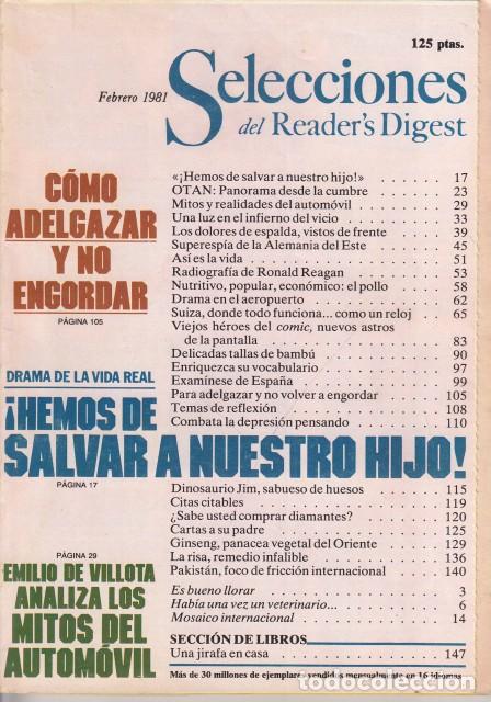 books: SELECCIONES DEL READER'S DIGEST. FEBRERO 1981 - SELECCIONES DEL READER'S DIGEST