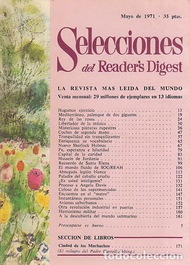 books: SELECCIONES DEL READER'S DIGEST. MAYO 1971 - SELECCIONES DEL READER'S DIGEST