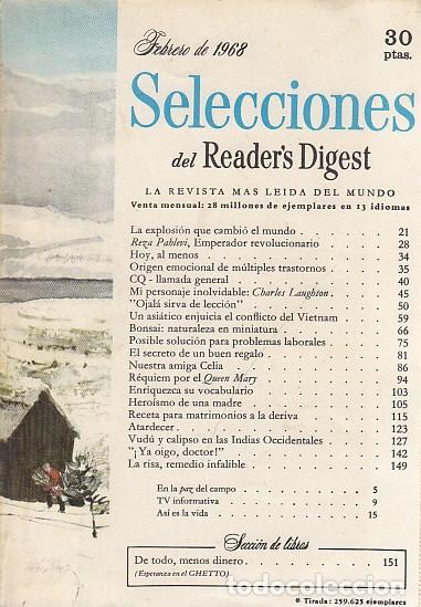 books: SELECCIONES DEL READER'S DIGEST. FEBRERO 1968 - SELECCIONES DEL READER'S DIGEST