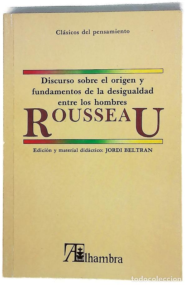 Libros: Discurso sobre el origen y fundamentos de la desigualdad entre los hombres