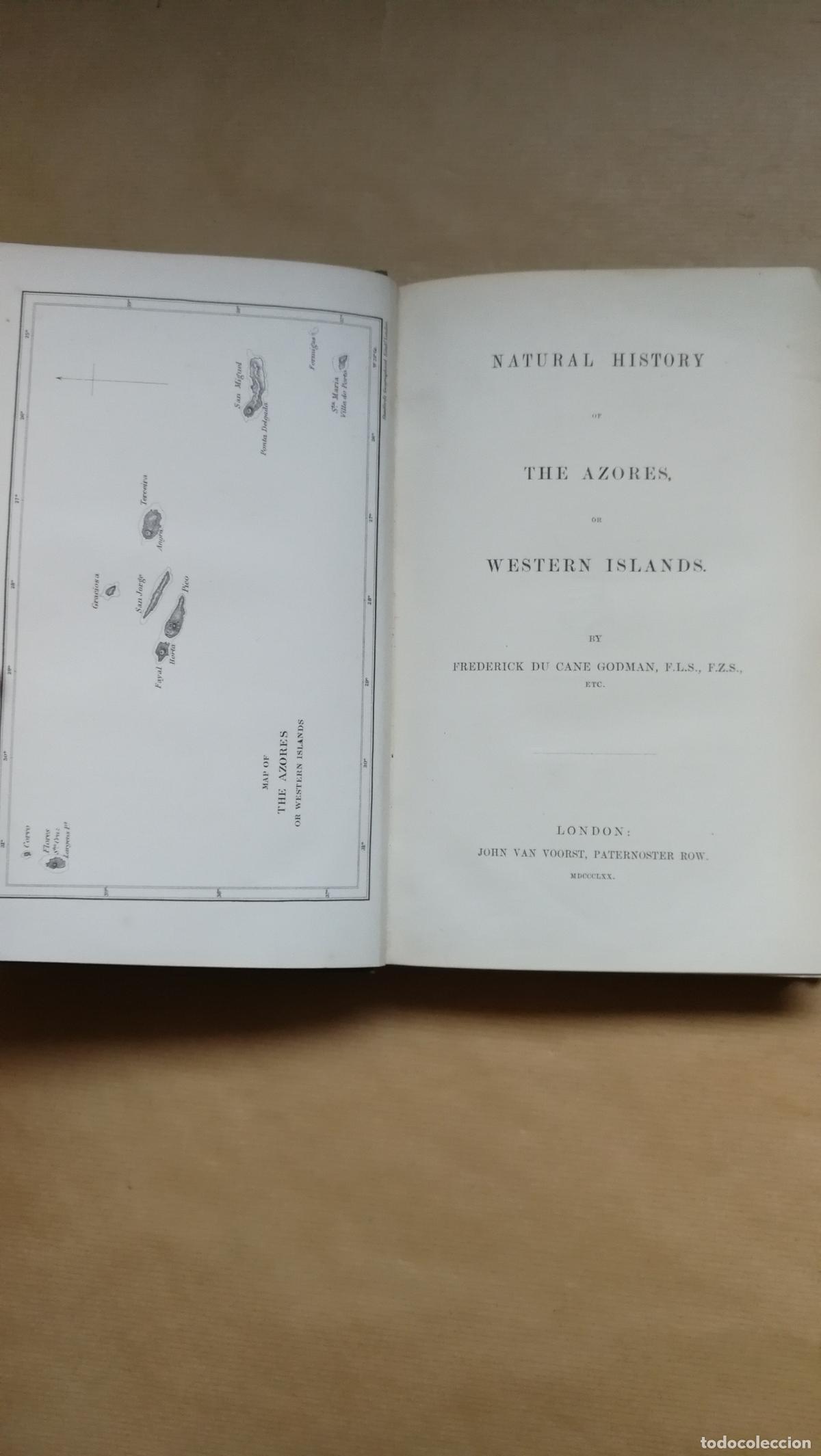 Libros: Natural History Of The Azores Or Western Islands - Frederick Du Cane Godman