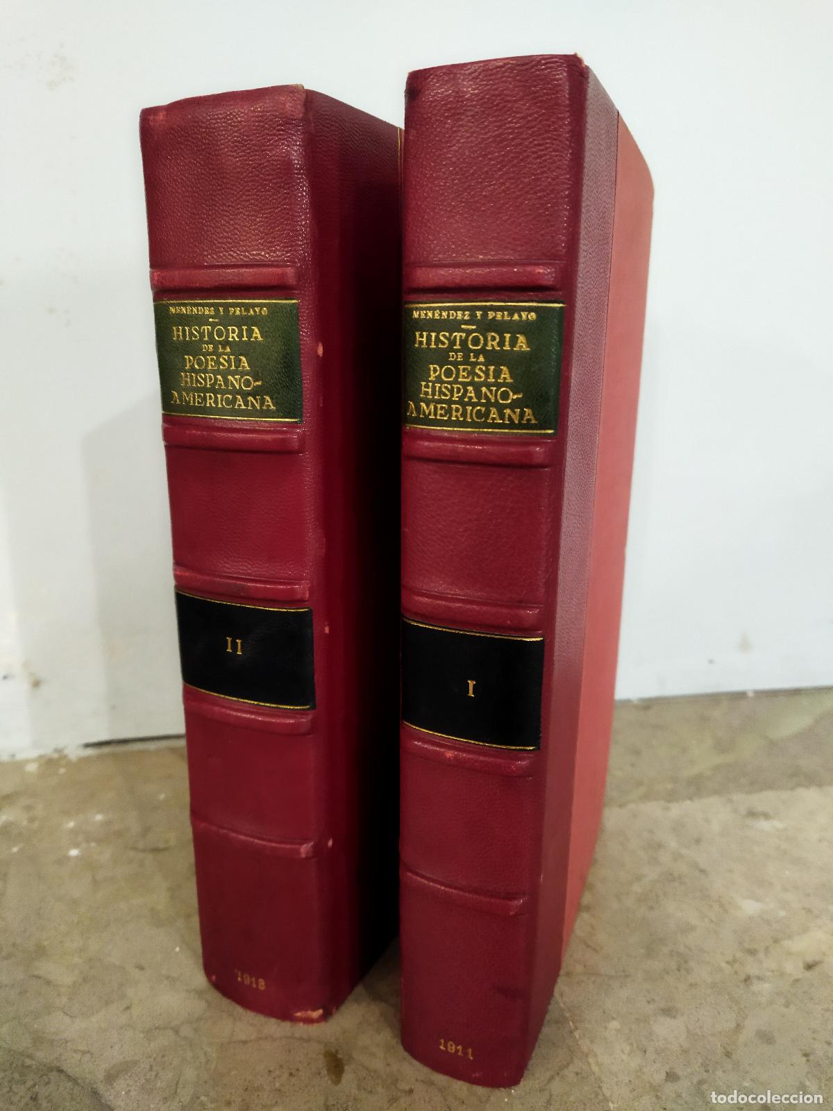 books: HISTORIA DE LA POESIA HISPANO-AMERICANA. TOMO I y II - MENENDEZ PELAYO, MARCELINO