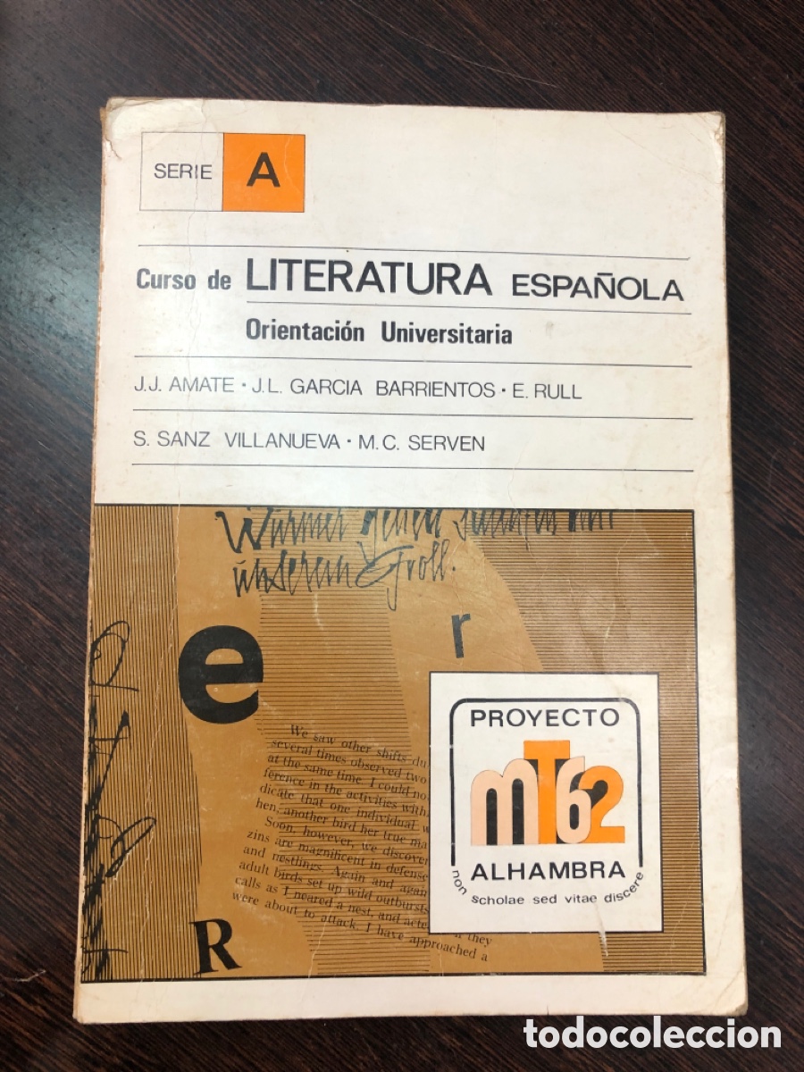Livres: CURSO DE LITERATURA ESPA&Ntilde;OLA ORIENTACION UNIVERSITARIA EDICIONES ALHAMBRA