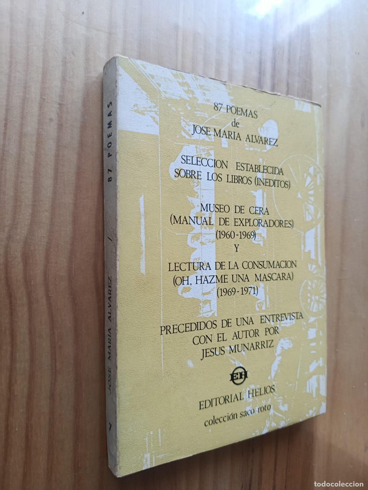 Libros: 87 poemas de Jos&eacute; Mar&iacute;a &Aacute;lvarez - JOS&Eacute; MAR&Iacute;A &Aacute;LVAREZ
