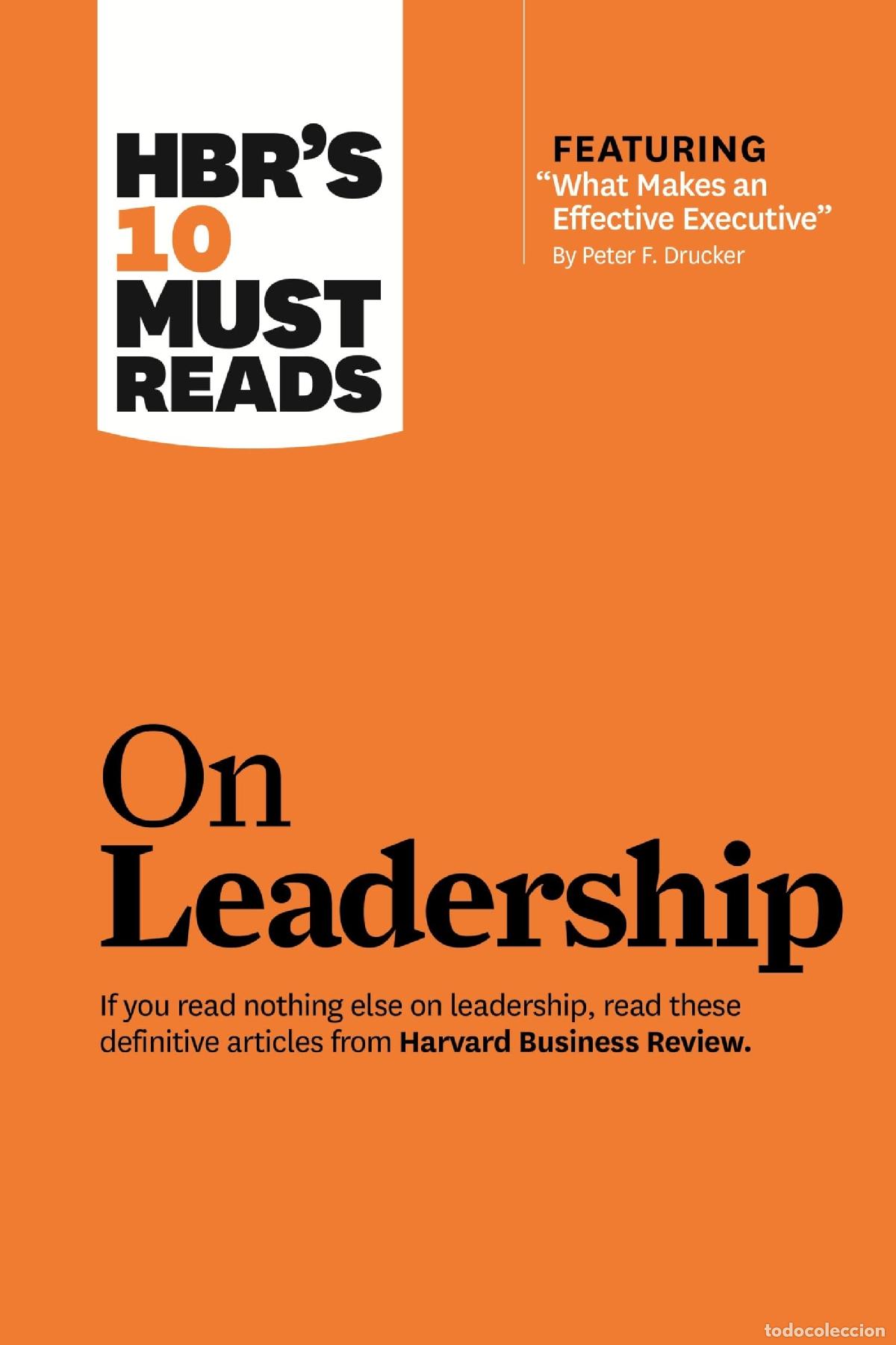 Libros: HBR's 10 Must Reads on Leadership