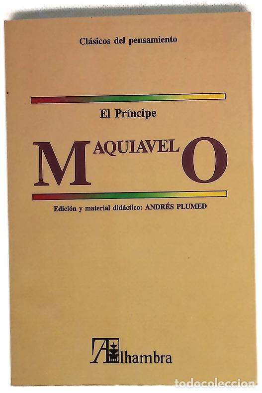 Libros: El pr&iacute;ncipe - Machiavelli, Niccol&ograve;