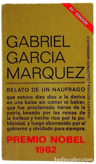 Libros: Relato de un n&aacute;ufrago - Garc&iacute;a M&aacute;rquez, Gabriel