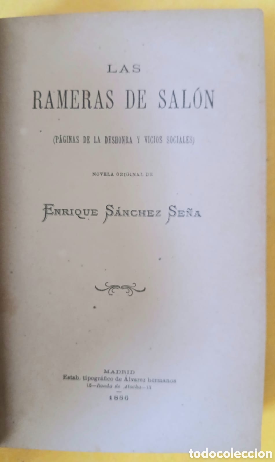 Libros: LAS RAMERAS DE SAL&Oacute;N (PAGINAS DE LA DESHONRA Y VICIOS SOCIALES) - Foto 3