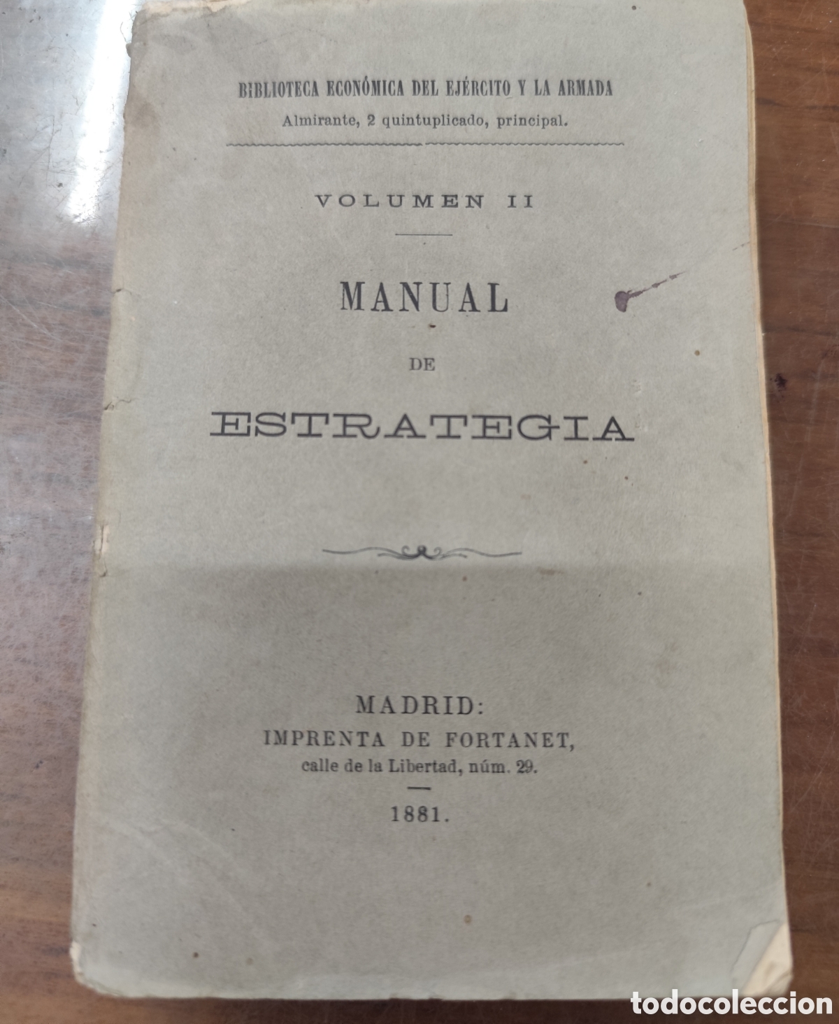 Libri di seconda mano: MANUAL DE ESTRATEGIA. A&ntilde;o 1881 - FIX,H. C.
