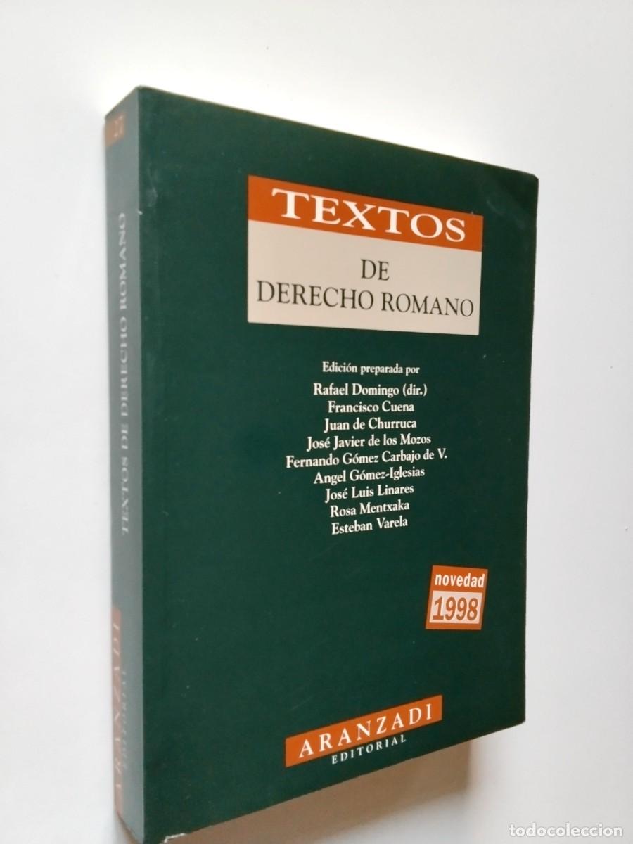 Libros: VV. AA. - Textos de Derecho Romano
