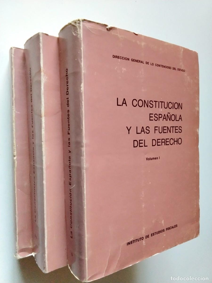 Libros: VV. AA. - La Constituci&oacute;n espa&ntilde;ola y las fuentes del derecho. Vol&uacute;menes I, II y III