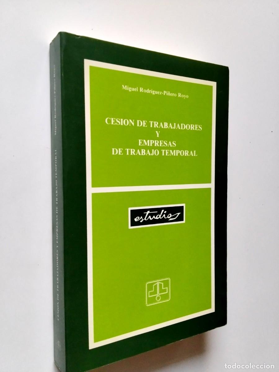 Livros em segunda m&atilde;o: Miguel Rodr&iacute;guez-Pi&ntilde;ero Royo - Cesi&oacute;n de trabajadores y empresas de trabajo temporal