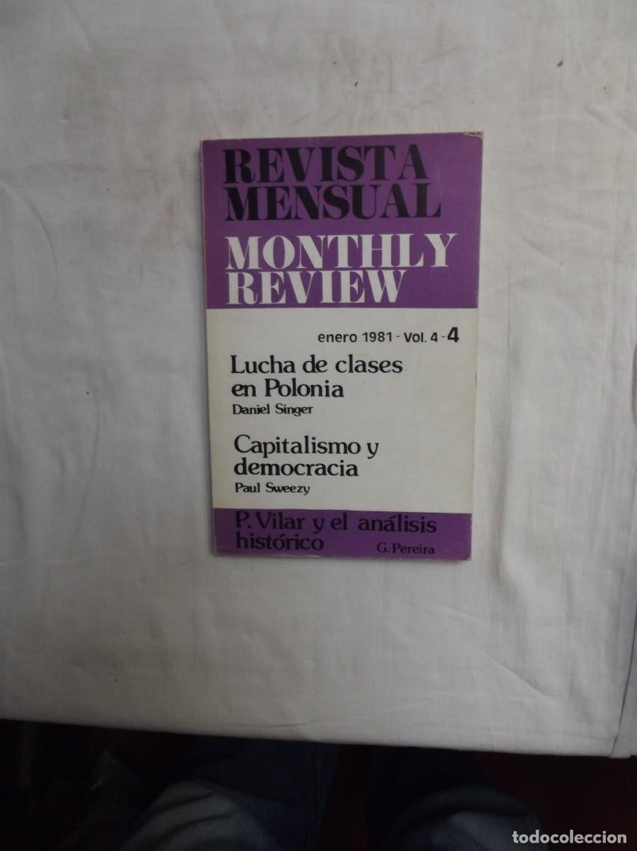 Libros: REVISTA MENSUAL MONTHLY REVIEW ENERO 1981 - VOL,4 - 4