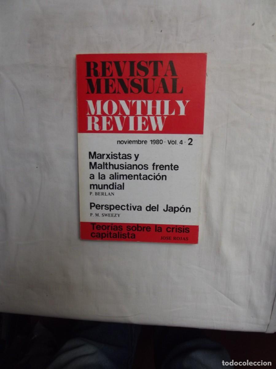 Libros: REVISTA MENSUAL MONTHLY REVIEW NOVIEMBRE 1980 - VOL,4 - 2