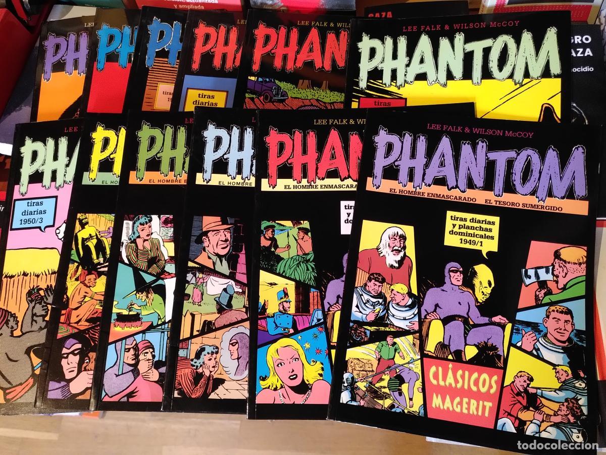 Livres: PHANTOM. Tiras diarias (12 ejemplares). 1949/1 - 1949/2 - 1949/3 - 1950/1 - 1950/2 - 1950/3 - 1950/5