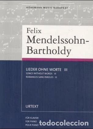 Livres: Mendelssohn: Songs Without Words III- 9789639155749