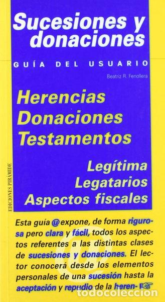 Libri di seconda mano: Sucesiones y donaciones- 9788436812350