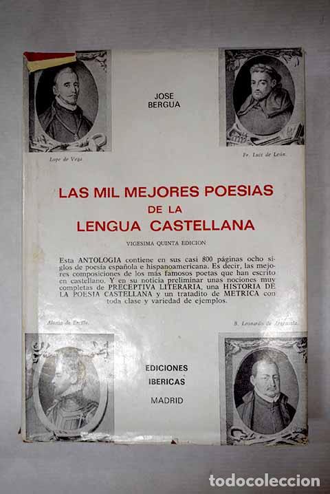 Libros: Las mil mejores poes&iacute;as de la lengua castellana: (ocho siglos de poes&iacute;a espa&ntilde;ola e hispanoamericana)
