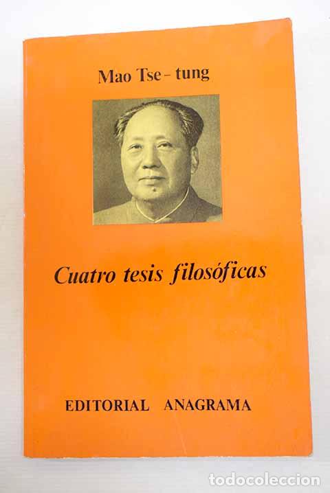 Libros: Cuatro tesis filos&oacute;ficas.- Mao Tse Tung