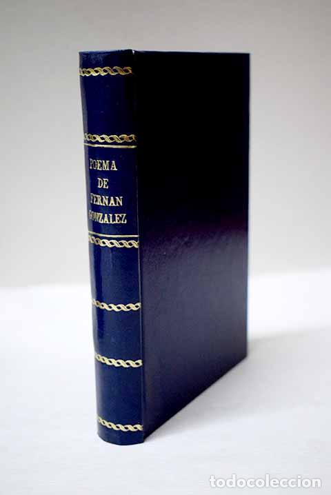 Libros: Poema de Fern&aacute;n Gonz&aacute;lez