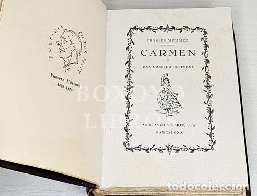 Libros: MERIM&Eacute;E, Prosper. Carmen y Una corrida de toros - Foto 2