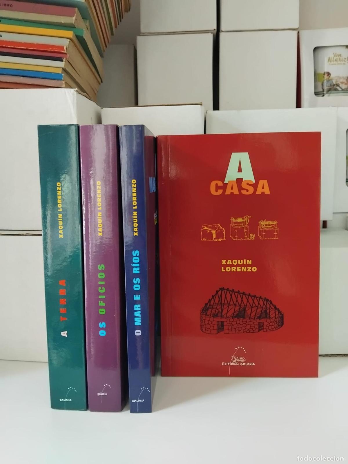 Libros: Xaqu&iacute;n Lorenzo. A casa, O mar e os r&iacute;os, Os oficios, A terra -