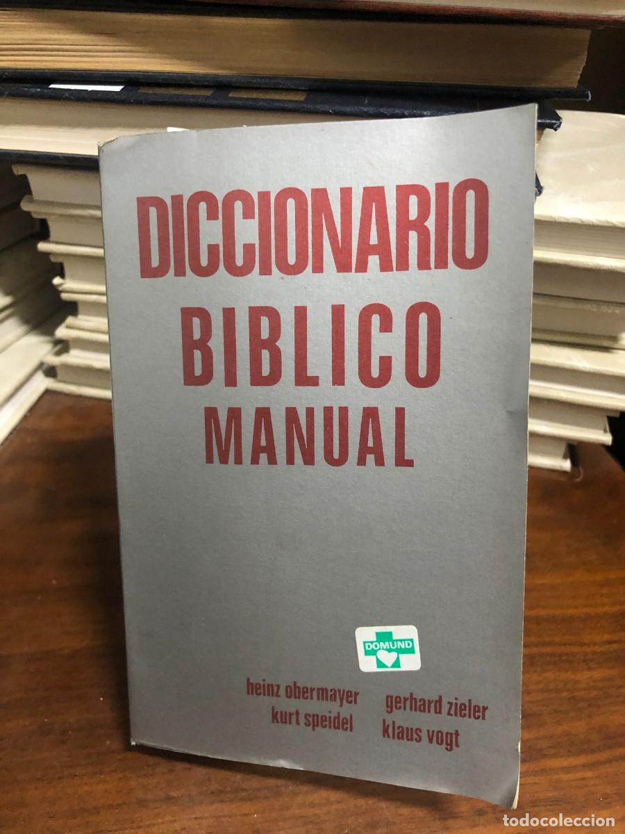Libros: Diccionario B&iacute;blico Manual H. Obermayer / G. Zieler / K. Speidel / K. Vogt