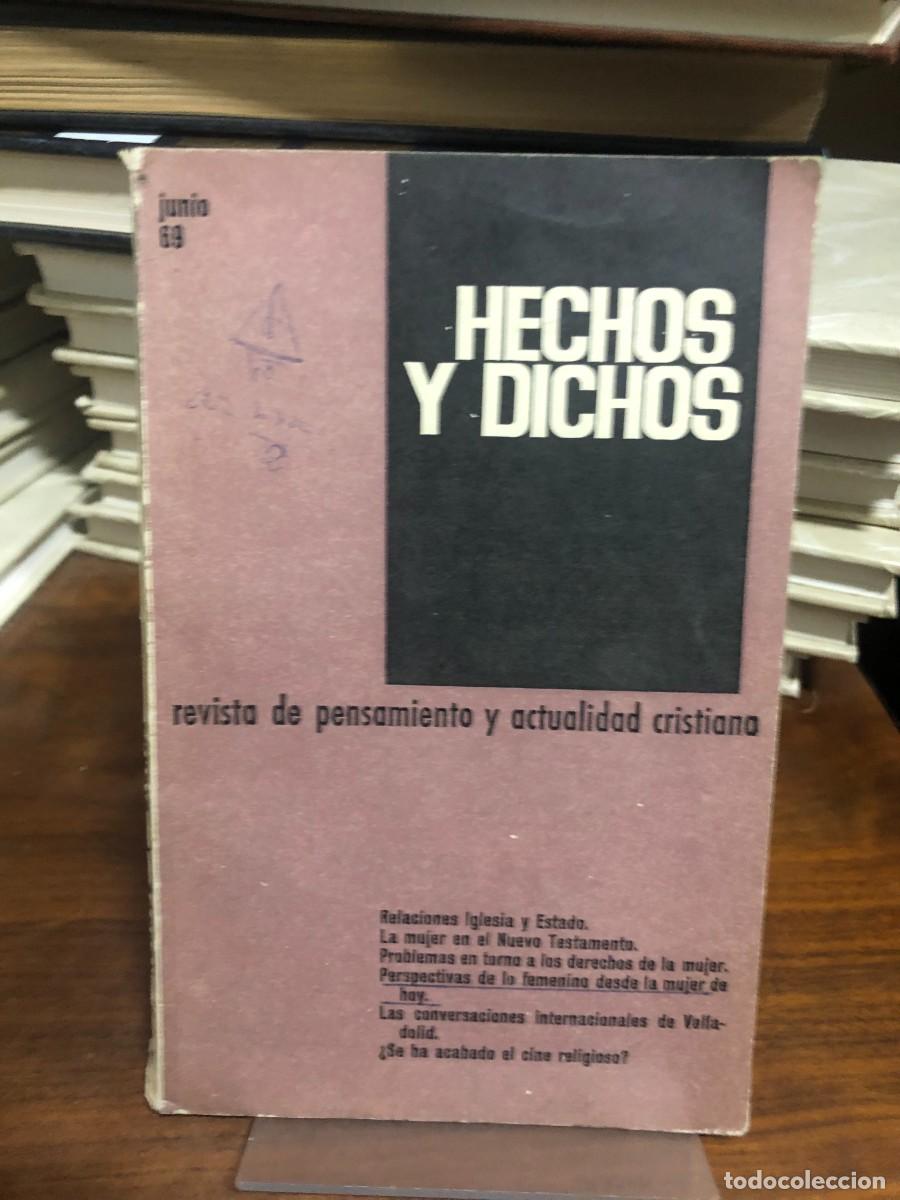 Libros: Hechos y Dichos (Revista de pensamiento y actualidad cristiana - Junio 69)