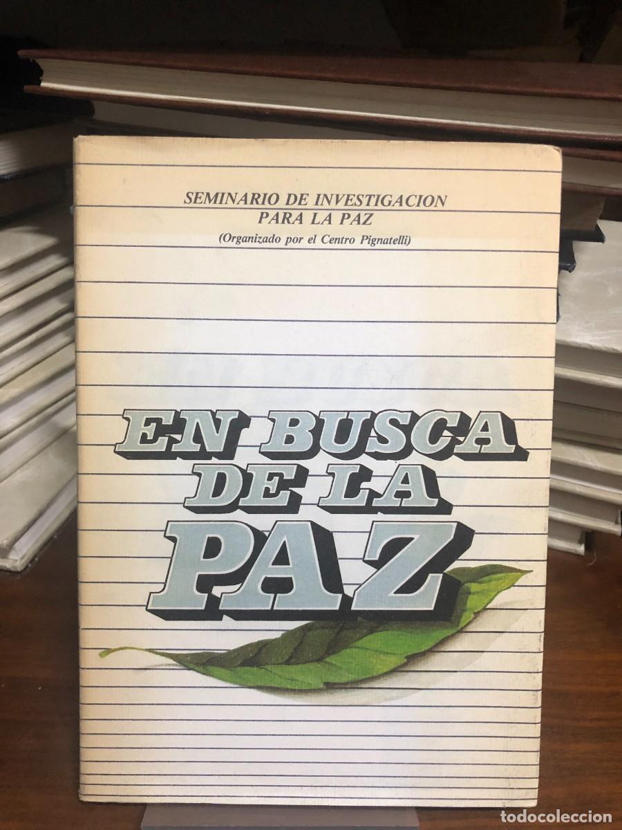 Libros: En busca de la paz Seminario de Investigaci&oacute;n para la Paz (Centro Pignatelli)