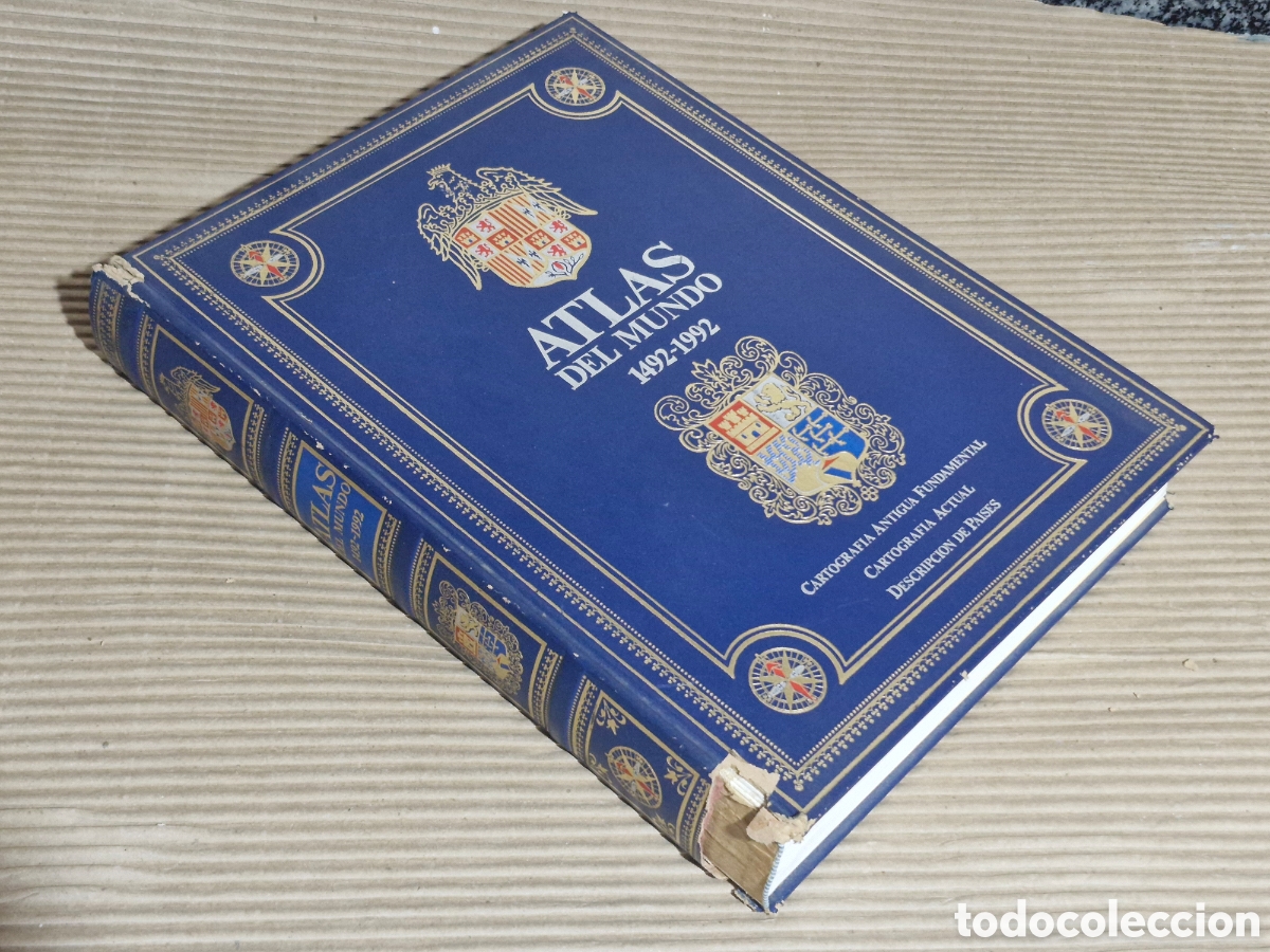 Libros: ATLAS DEL MUNDO 1492-1992. CARTOGRAFIA ANTIGUA FUNDAMENTAL. CARTOGRAFIA ACTUAL.DESCRIPCION DE PAISES