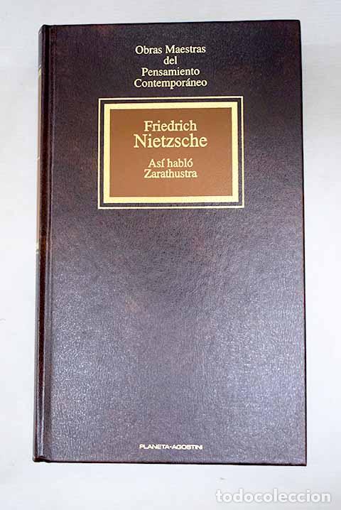 Libri di seconda mano: As&iacute; habl&oacute; Zarathustra.- Nietzsche, Friedrich