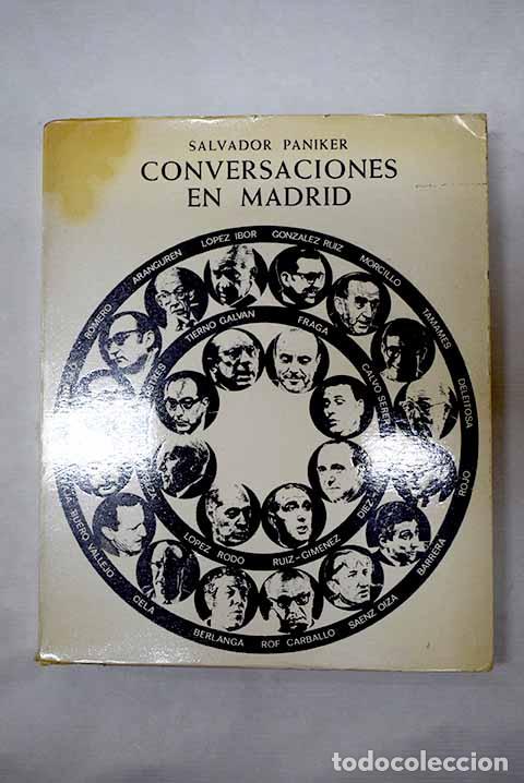 books: Conversaciones en Madrid.- P&aacute;niker, Salvador