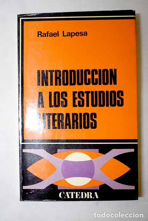 B&uuml;cher: Introducci&oacute;n a los estudios literarios.- Lapesa, Rafael
