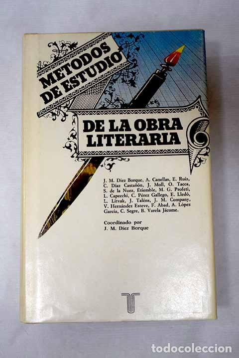 Libros: M&eacute;todos de estudio de la obra literaria