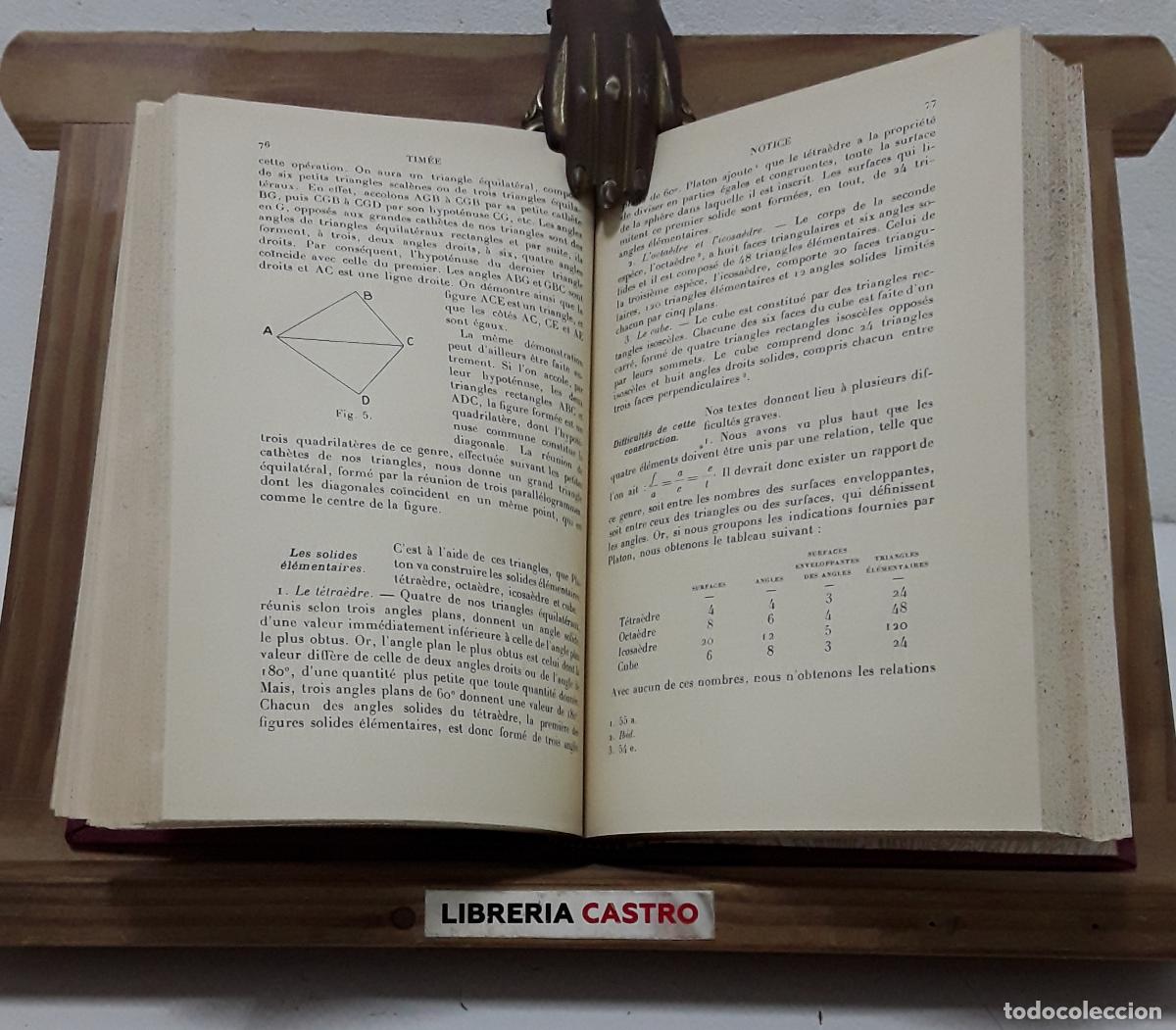Libros: Platon. Oeuvres compl&egrave;tes. Tome X. Tim&eacute;e. Critias - Platon. - Foto 2