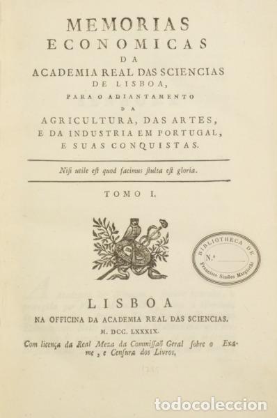 B&uuml;cher: MEMORIAS ECONOMICAS DA ACADEMIA REAL DAS SCIENCIAS DE LISBOA, [5 VOLUMES]