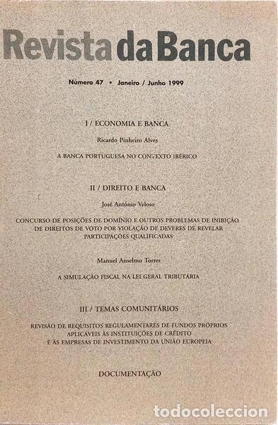 Livres: REVISTA DA BANCA, N&Uacute;MERO 47, JANEIRO/JUNHO 1999.