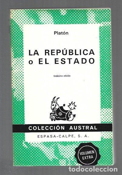 books: REPUBLICA O EL ESTADO - LA - PLATON