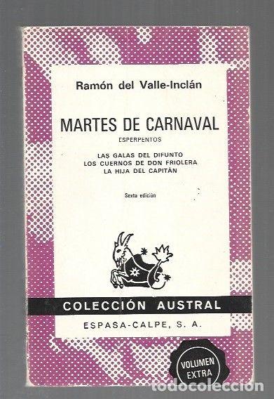 Libros: MARTES DE CARNAVAL - VALLE-INCLAN, RAMON DEL - Foto 1