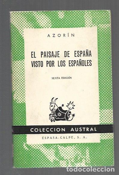 Livros em segunda m&atilde;o: PAISAJE DE ESPA&Ntilde;A VISTO POR LOS ESPA&Ntilde;OLES - EL - AZORIN (JOSE MARTINEZ RUIZ)
