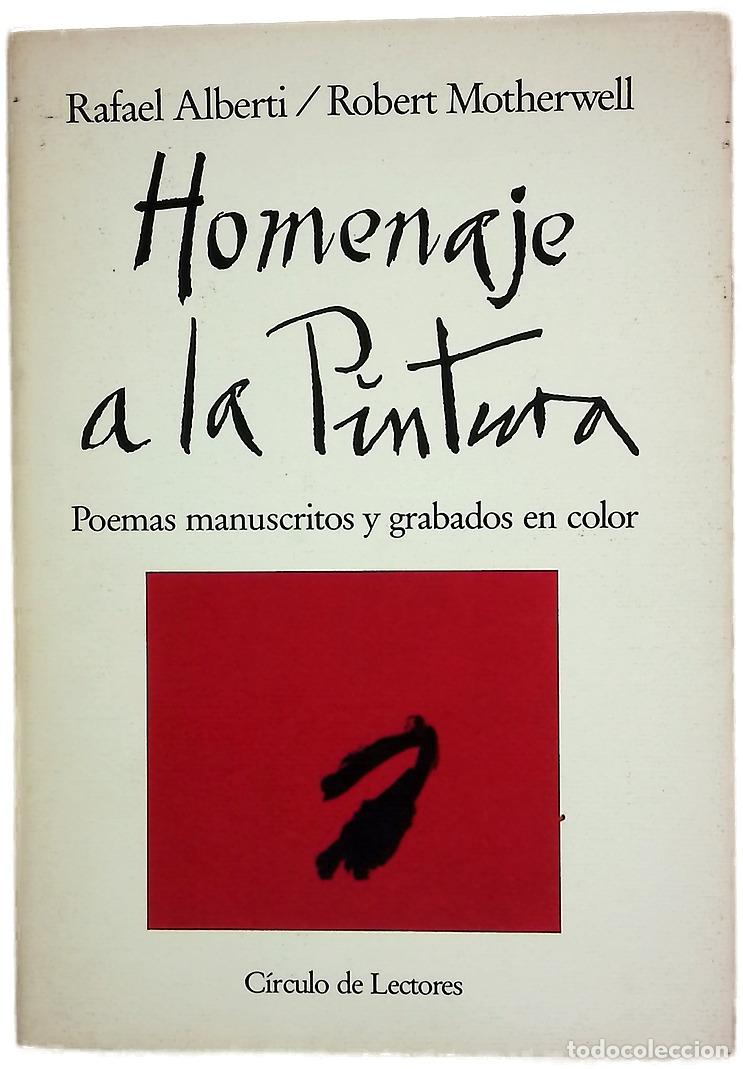 Libros: Homenaje a la pintura poemas manuscritos y grabados en color