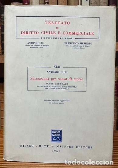 Libros: SUCCESSIONI PER CAUSA DI MORTE. Parte generale. Delazione e acquisto dell'eredita. Divisioni er... -