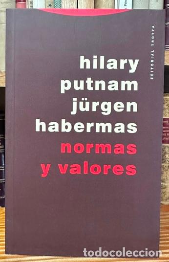 Libros: NORMAS Y VALORES - PUTNAM, Hilary - HABERMAS, J&uuml;rgen