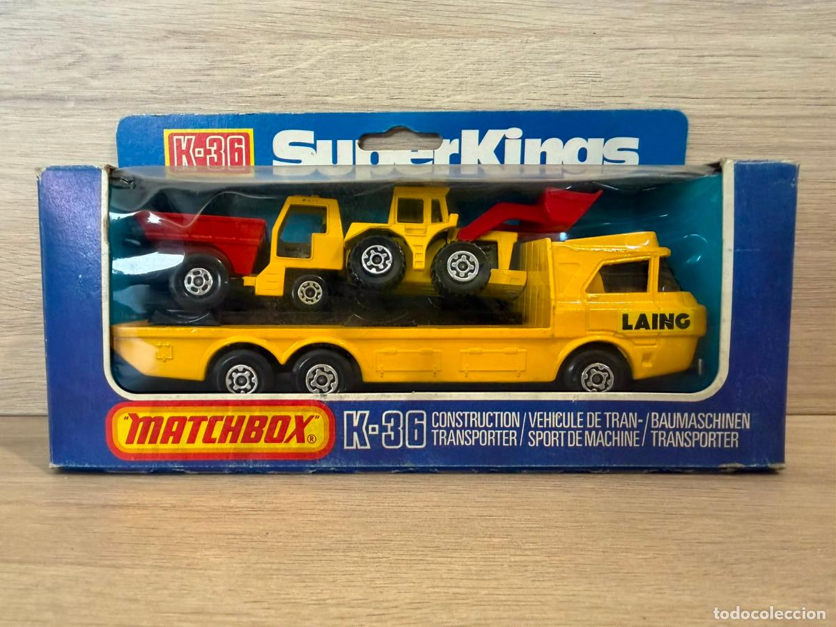 Libros: MATCHBOX K-36 CONSTRUCTION TRANSPORTER SUPERKINGS - con caja