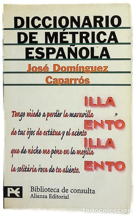 Libros: Diccionario de m&eacute;trica espa&ntilde;ola
