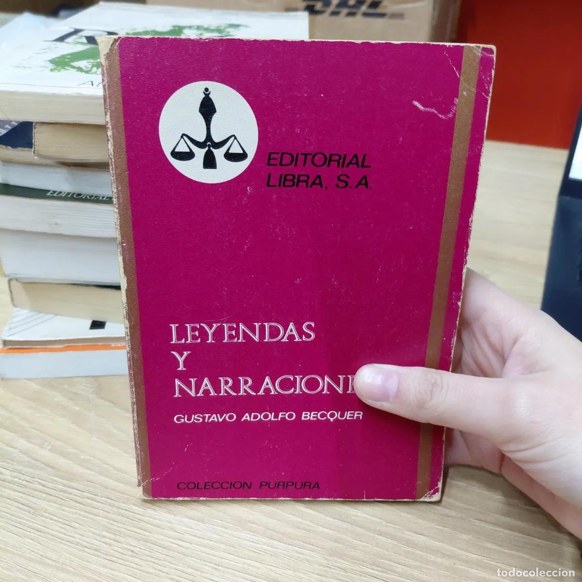 Libros: Leyendas y narraciones (det.) - Gustavo Adolfo Becquer