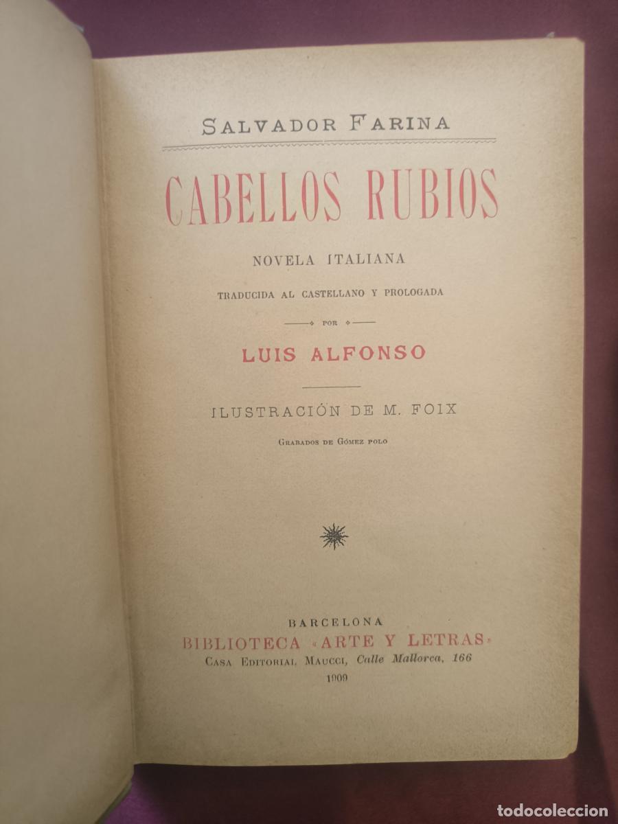 Libros: Cabellos rubios - Salvatore Farina - Foto 1