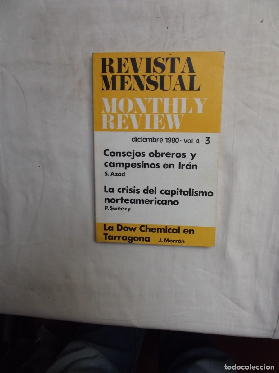 Libros: REVISTA MENSUAL MONTHLY REVIEW DICIEMBRE 1980 - VOL,4 - 3