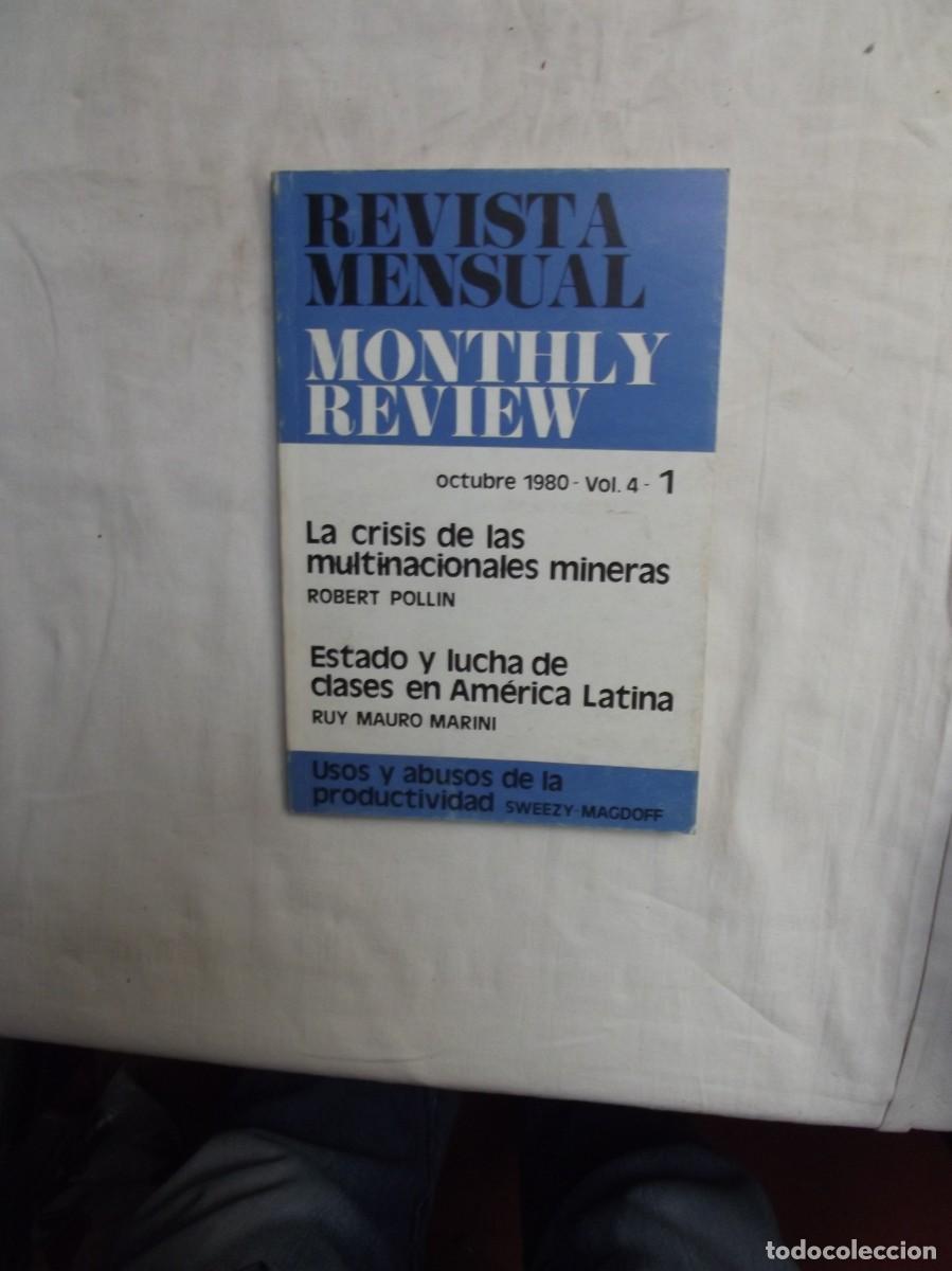 Libros: REVISTA MENSUAL MONTHLY REVIEW OCTUBRE 1980 - VOL,4 - 1